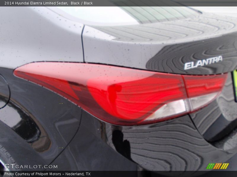 Black / Black 2014 Hyundai Elantra Limited Sedan
