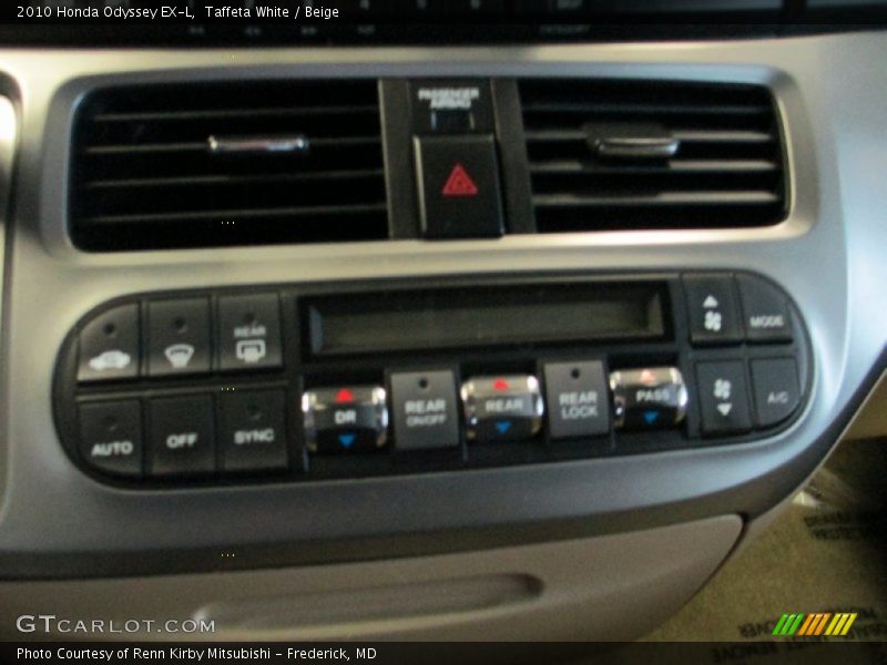 Taffeta White / Beige 2010 Honda Odyssey EX-L