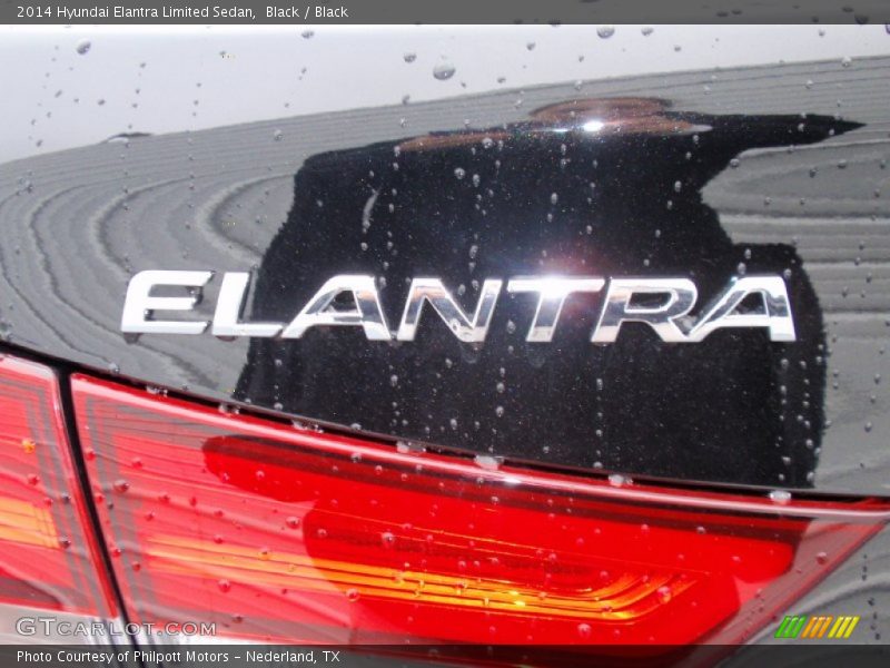 Black / Black 2014 Hyundai Elantra Limited Sedan