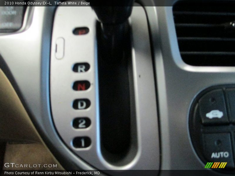 Taffeta White / Beige 2010 Honda Odyssey EX-L
