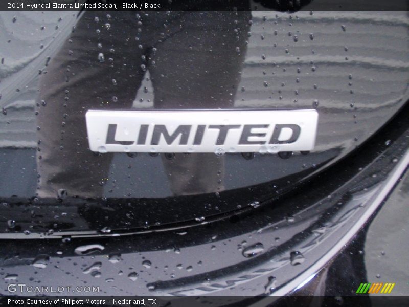 Black / Black 2014 Hyundai Elantra Limited Sedan