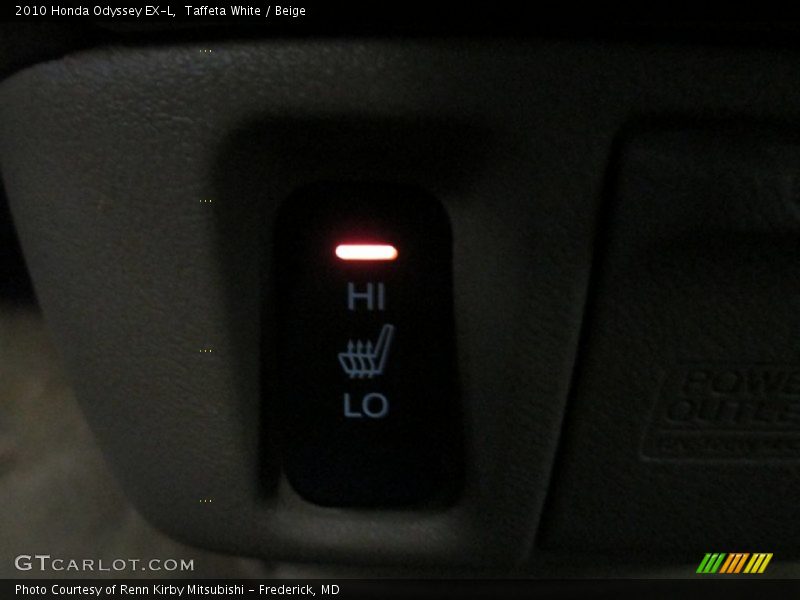 Taffeta White / Beige 2010 Honda Odyssey EX-L