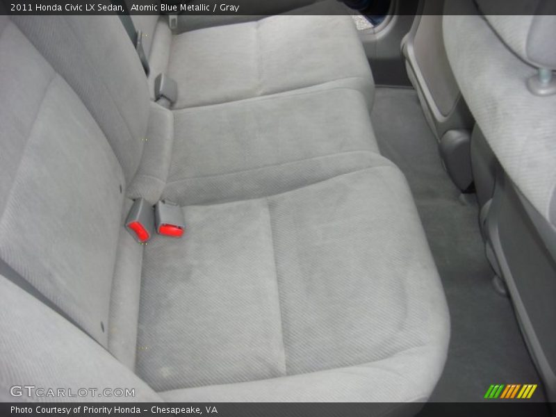 Atomic Blue Metallic / Gray 2011 Honda Civic LX Sedan