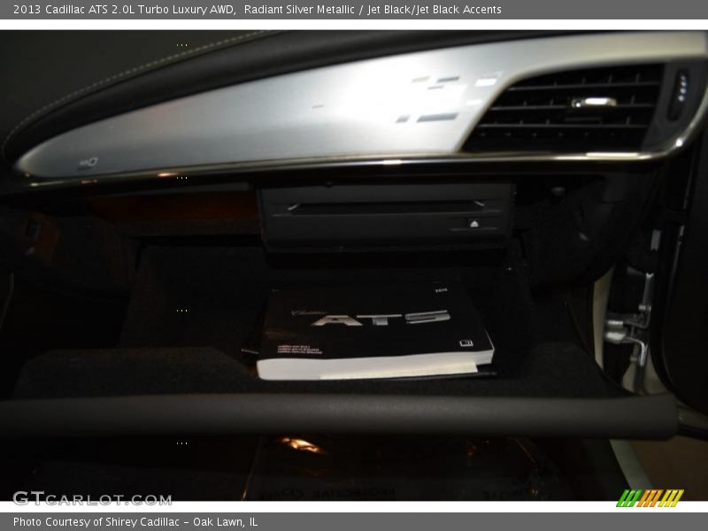 Radiant Silver Metallic / Jet Black/Jet Black Accents 2013 Cadillac ATS 2.0L Turbo Luxury AWD