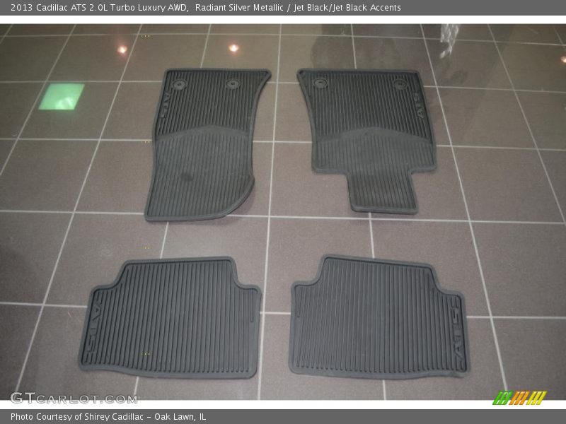 Radiant Silver Metallic / Jet Black/Jet Black Accents 2013 Cadillac ATS 2.0L Turbo Luxury AWD