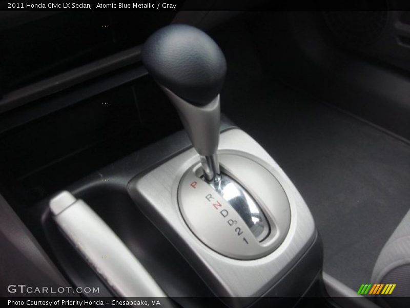 Atomic Blue Metallic / Gray 2011 Honda Civic LX Sedan