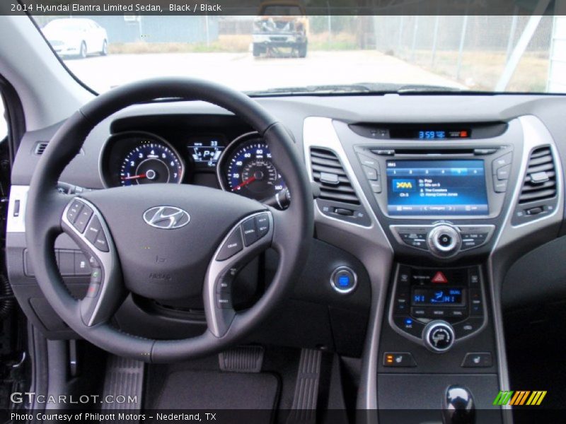 Black / Black 2014 Hyundai Elantra Limited Sedan