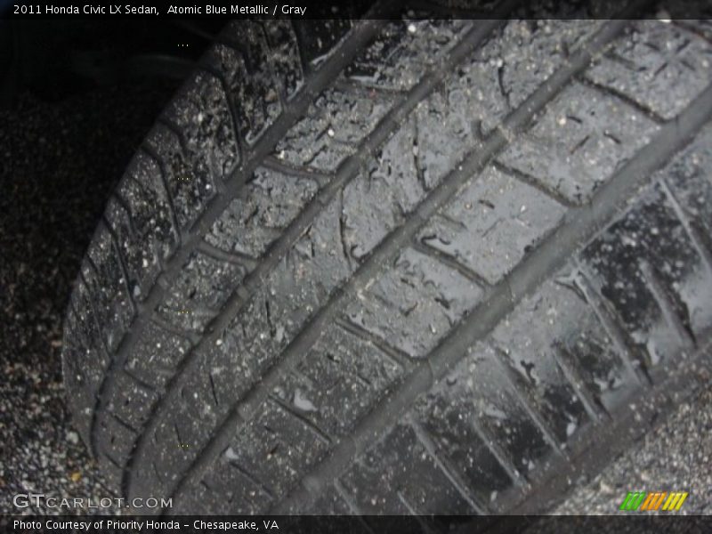 Atomic Blue Metallic / Gray 2011 Honda Civic LX Sedan