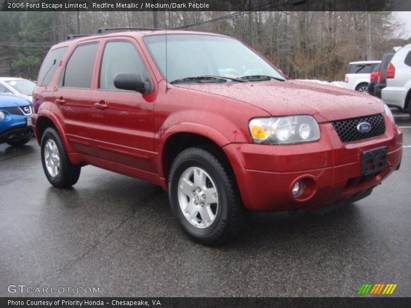 Redfire Metallic / Medium/Dark Pebble 2006 Ford Escape Limited