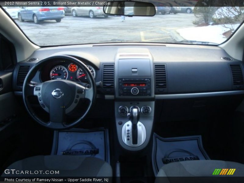 Brilliant Silver Metallic / Charcoal 2012 Nissan Sentra 2.0 S