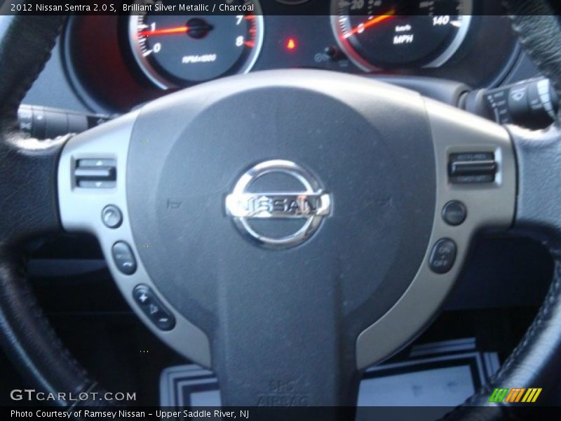 Brilliant Silver Metallic / Charcoal 2012 Nissan Sentra 2.0 S