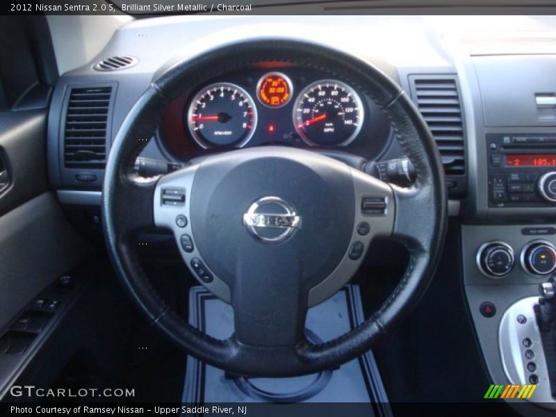Brilliant Silver Metallic / Charcoal 2012 Nissan Sentra 2.0 S