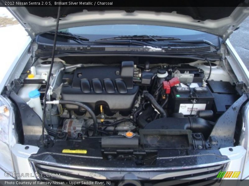 Brilliant Silver Metallic / Charcoal 2012 Nissan Sentra 2.0 S