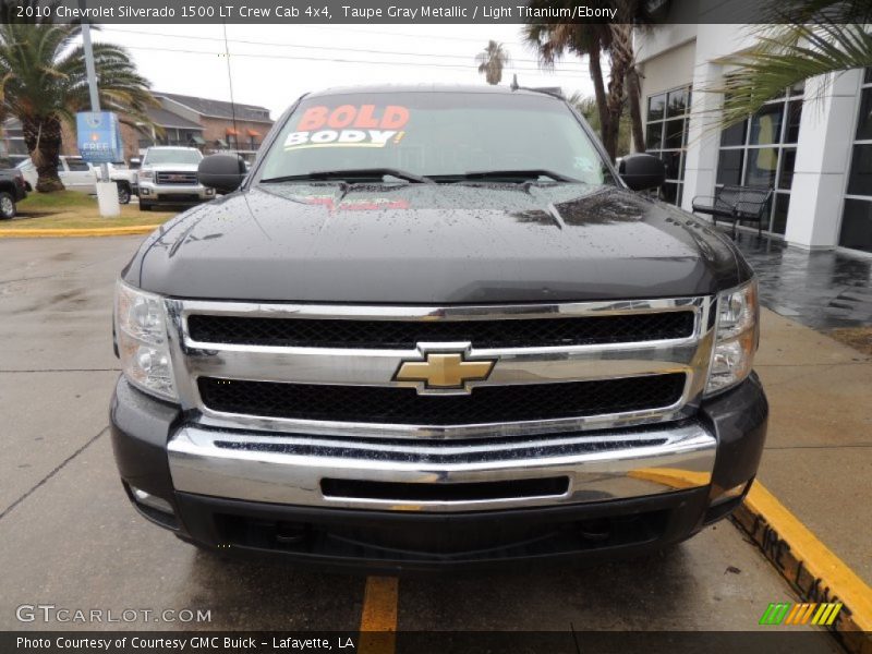 Taupe Gray Metallic / Light Titanium/Ebony 2010 Chevrolet Silverado 1500 LT Crew Cab 4x4