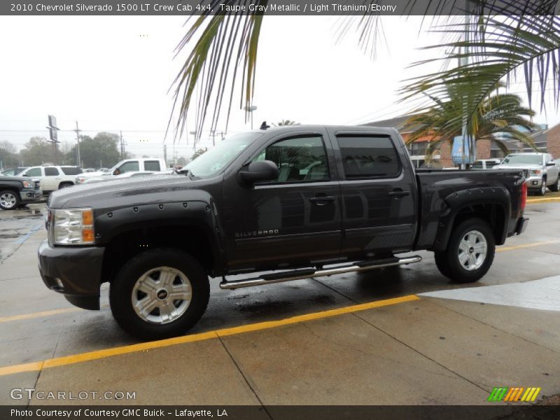 Taupe Gray Metallic / Light Titanium/Ebony 2010 Chevrolet Silverado 1500 LT Crew Cab 4x4
