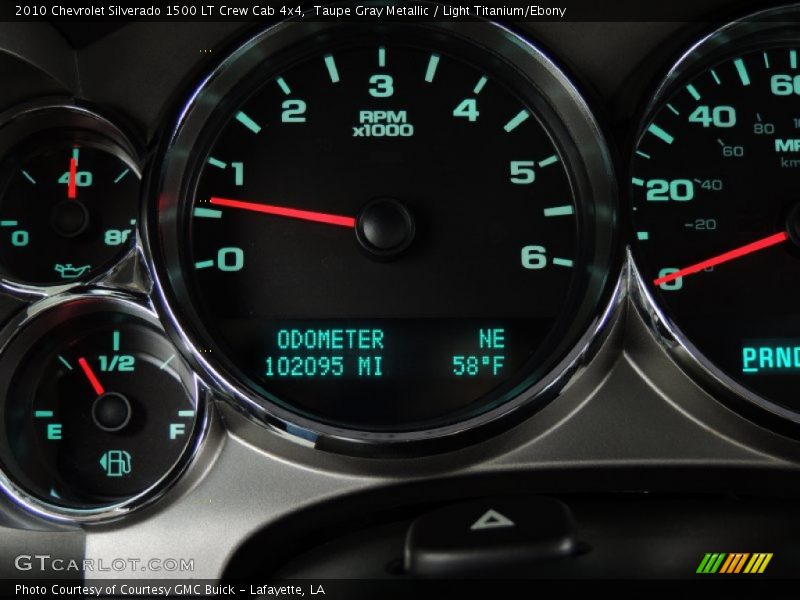 Taupe Gray Metallic / Light Titanium/Ebony 2010 Chevrolet Silverado 1500 LT Crew Cab 4x4