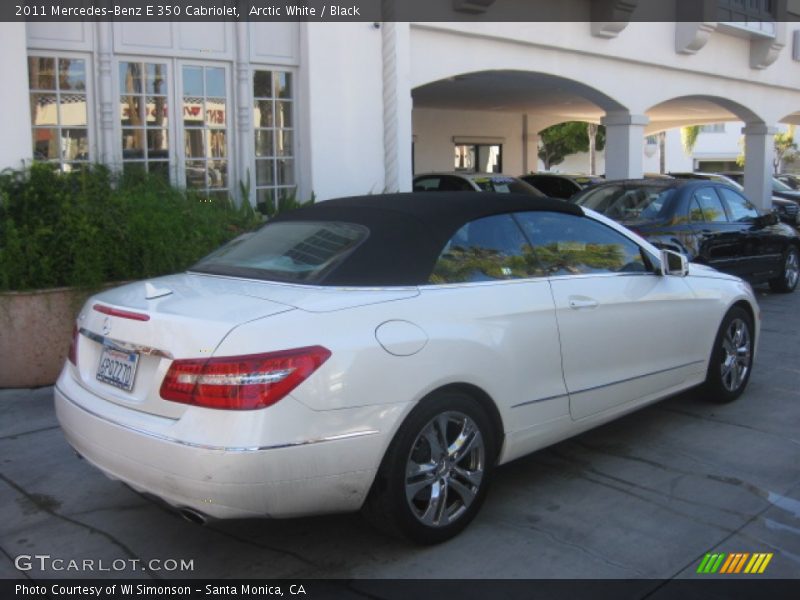 Arctic White / Black 2011 Mercedes-Benz E 350 Cabriolet