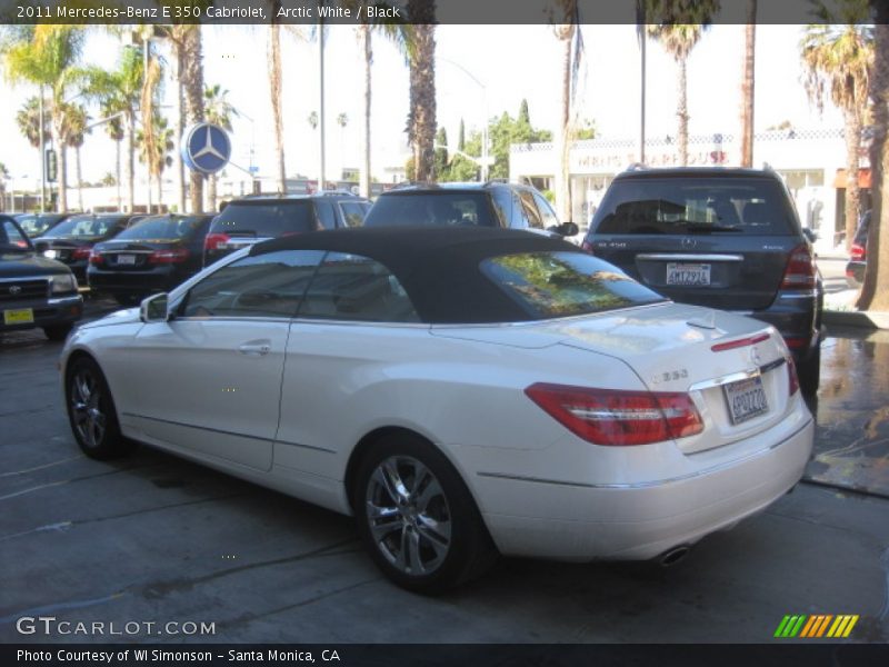 Arctic White / Black 2011 Mercedes-Benz E 350 Cabriolet