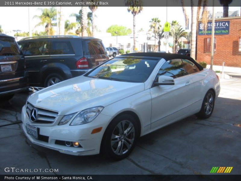 Arctic White / Black 2011 Mercedes-Benz E 350 Cabriolet