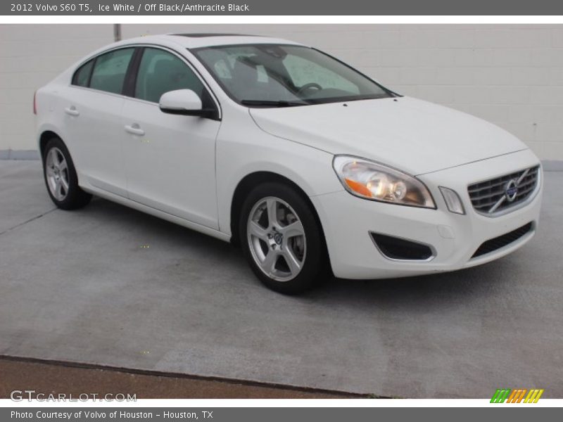 Ice White / Off Black/Anthracite Black 2012 Volvo S60 T5