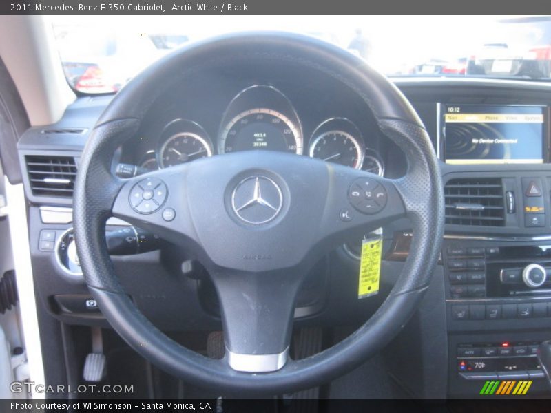 Arctic White / Black 2011 Mercedes-Benz E 350 Cabriolet