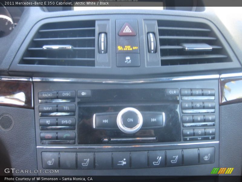 Arctic White / Black 2011 Mercedes-Benz E 350 Cabriolet