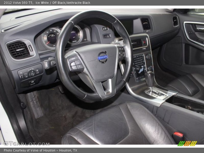 Ice White / Off Black/Anthracite Black 2012 Volvo S60 T5