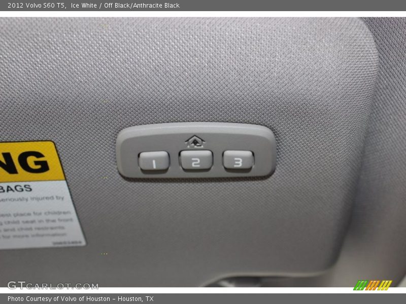Ice White / Off Black/Anthracite Black 2012 Volvo S60 T5