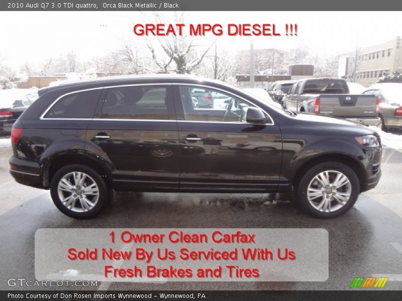 Orca Black Metallic / Black 2010 Audi Q7 3.0 TDI quattro