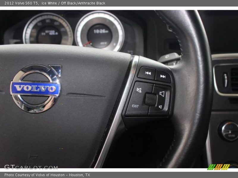 Ice White / Off Black/Anthracite Black 2012 Volvo S60 T5