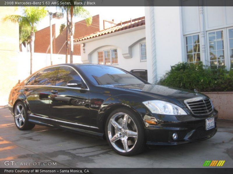 Black / Black 2008 Mercedes-Benz S 63 AMG Sedan