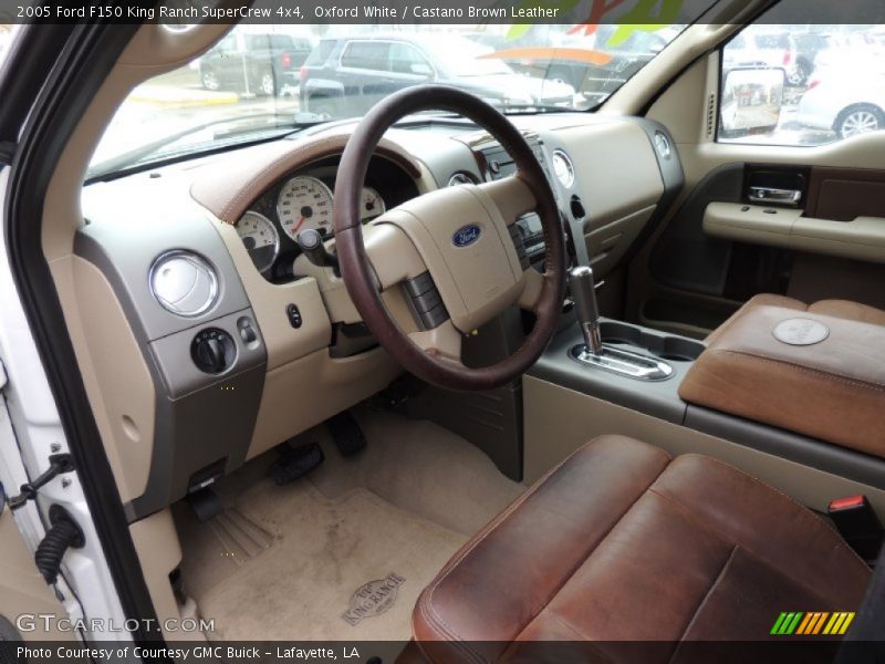 Oxford White / Castano Brown Leather 2005 Ford F150 King Ranch SuperCrew 4x4