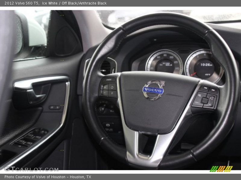 Ice White / Off Black/Anthracite Black 2012 Volvo S60 T5