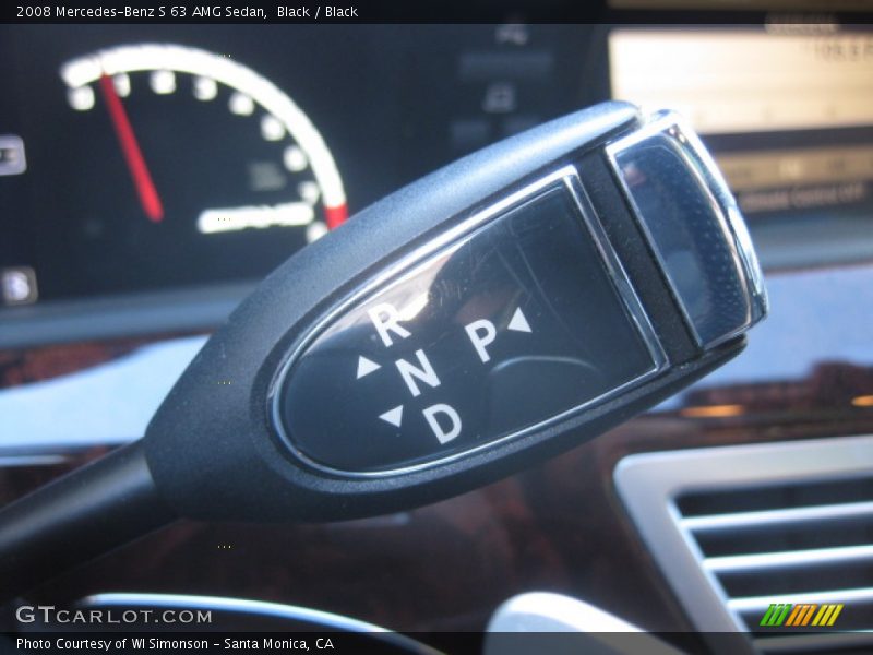 Black / Black 2008 Mercedes-Benz S 63 AMG Sedan