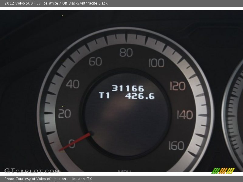 Ice White / Off Black/Anthracite Black 2012 Volvo S60 T5