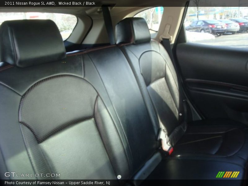 Wicked Black / Black 2011 Nissan Rogue SL AWD