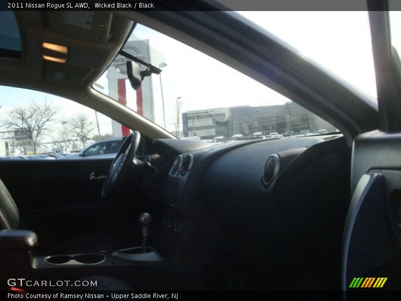 Wicked Black / Black 2011 Nissan Rogue SL AWD