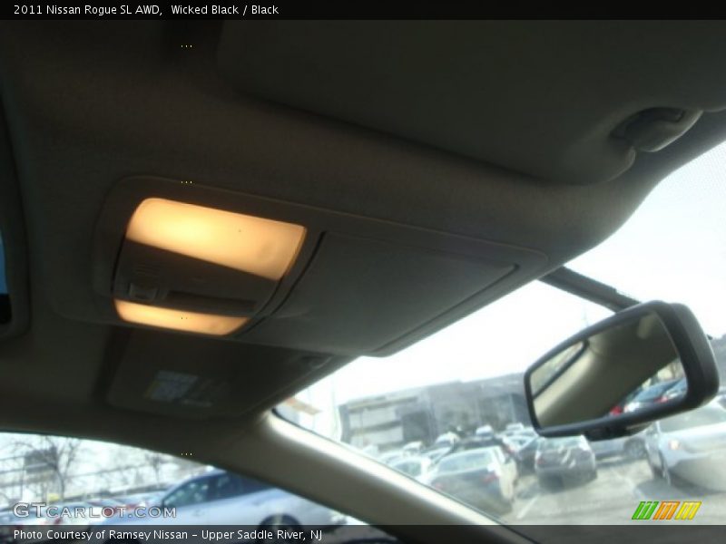 Wicked Black / Black 2011 Nissan Rogue SL AWD