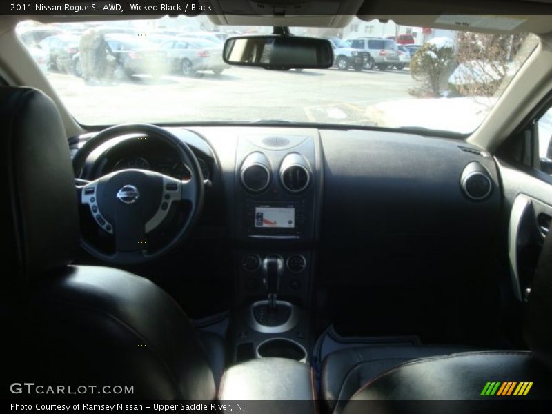 Wicked Black / Black 2011 Nissan Rogue SL AWD