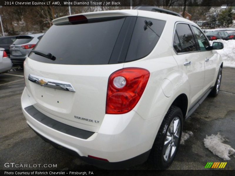 White Diamond Tricoat / Jet Black 2014 Chevrolet Equinox LT AWD