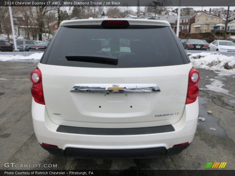 White Diamond Tricoat / Jet Black 2014 Chevrolet Equinox LT AWD