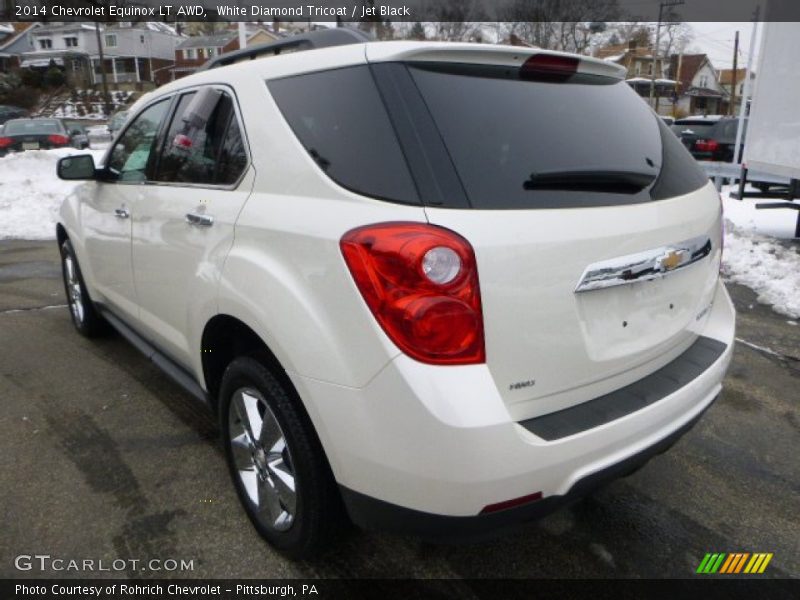 White Diamond Tricoat / Jet Black 2014 Chevrolet Equinox LT AWD