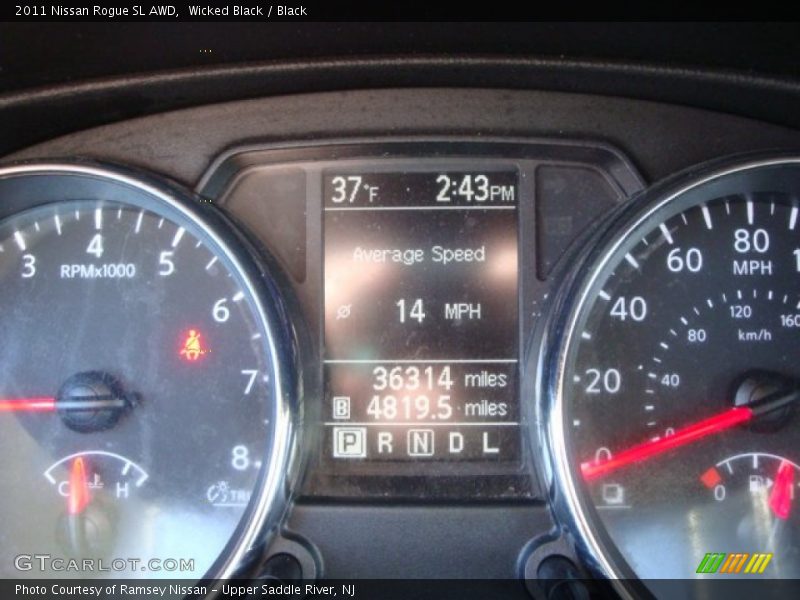 Wicked Black / Black 2011 Nissan Rogue SL AWD