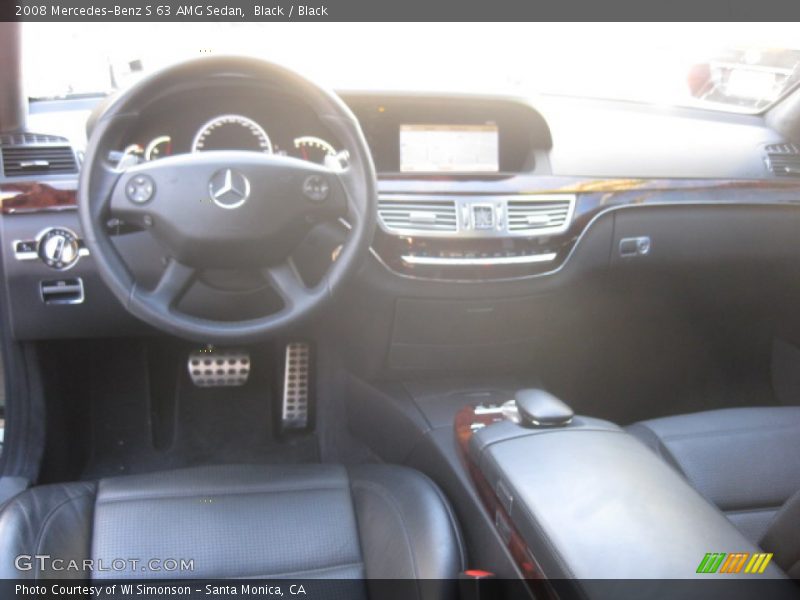 Black / Black 2008 Mercedes-Benz S 63 AMG Sedan