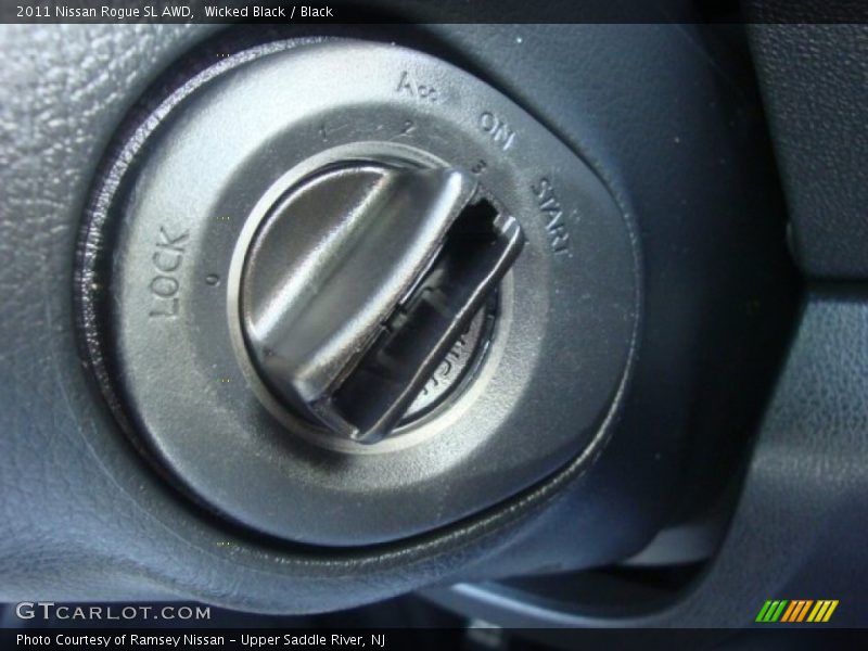Wicked Black / Black 2011 Nissan Rogue SL AWD