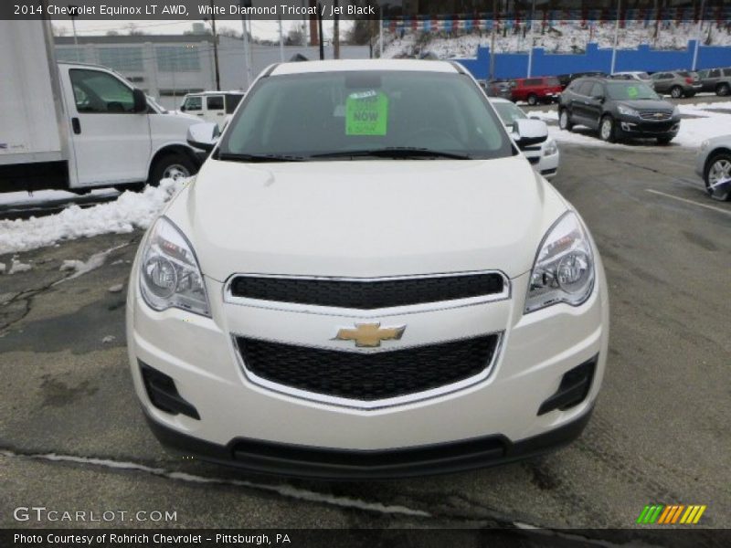 White Diamond Tricoat / Jet Black 2014 Chevrolet Equinox LT AWD