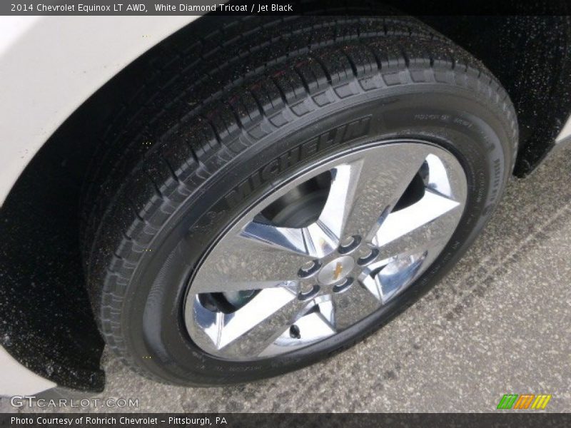 White Diamond Tricoat / Jet Black 2014 Chevrolet Equinox LT AWD