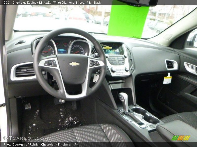 White Diamond Tricoat / Jet Black 2014 Chevrolet Equinox LT AWD