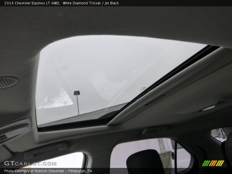 White Diamond Tricoat / Jet Black 2014 Chevrolet Equinox LT AWD