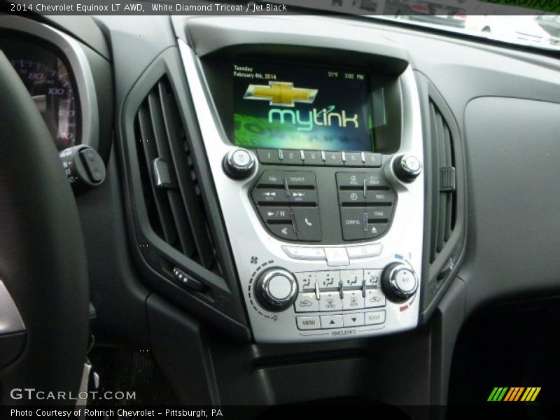 White Diamond Tricoat / Jet Black 2014 Chevrolet Equinox LT AWD